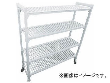 CAMBRO 可動ユニット プレミアム移動式シェルフ（ベンチ4段） CSUR44426V(7686072)