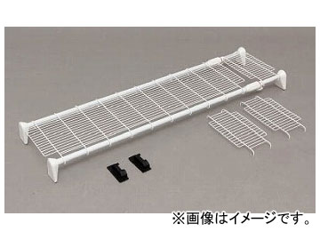 IRIS 超強力伸縮ワイドメッシュ棚 ホワイト H-J-WM110(7723563) Super powerful expansion and contract wide mesh shelf White