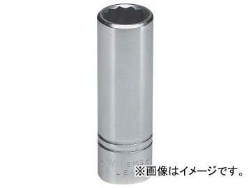 WILLIAMS 1/2ドライブ ディープソケット 12角 27mm JHWSMD-1227(7580959)