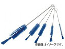 トラスコ中山 理化学ブラシ 注射器用 PBT毛 ステンレス柄1cc用 TBS-S1P(7656360) hair stainless steel pattern for physics and chemistry brush syringe