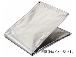 トラスコ中山 アルミ蒸着塩ビ遮熱シート 4.0×7.0M TRSPC-4070(7596669) Aluminum steamed PVC heat shield sheet