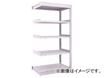 トラスコ中山 TUG型中量棚300kg 連結 1500×926×H1800 5段 TUG30065Z5B(7556331) type medium sized shelf consecutive connection steps 1