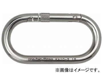 123 カラビナ ステンO型環なし KA10-S(8187752) Carabiner Stainless type ring