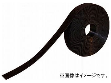 gXRR ό󐫃}WbNohe[v  20mm~5m  TMKT-20V-BK(8191533) Weather resistant magic band binding tape double sided width length black