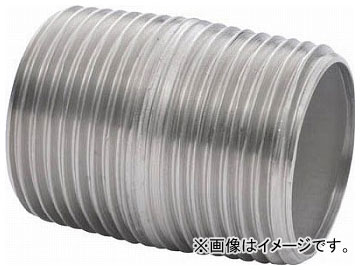 トラスコ中山 ねじ込み管継手 SUS ニップル 10A TNN-10A(8191468) Screw tube succession