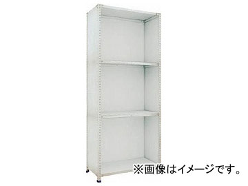 トラスコ中山 軽量150型背側板付棚 W1200×D600×H2100 4段 TLA74L-24(7831561) Lightweight type back board shelf steps