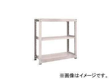 トラスコ中山 M5型中量棚 1800×721×H1200 3段 単体 ネオグレ M5-4673 NG(5115060) type medium sized shelf steps single Neogure