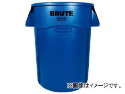 ラバーメイド ラウンドブルートコンテナ スリット付き 166.5L グレイ 26436075(8194428) With round blue container slit gray