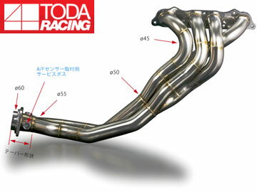 戸田レーシング/TODA RACING TODAトルキークンエキゾーストマニフォールド(4-2-1 SUS) 18100-AP1-001 S2000 AP1/AP2 F20C/F22C exhaust manifold