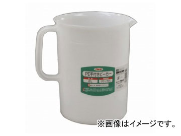 アサヒペン PE手付きビーカー 2L 3012-07 JAN：4970925222329 with hand