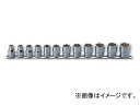 コーケン/Koken 3/8”（9.5mm） 12角ソケット レールセット 12ヶ組 RS3405M/12 square socket rail set