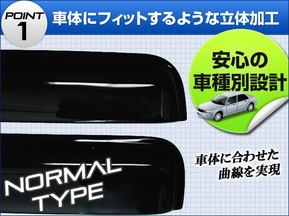 サイドバイザー スズキ ワゴンR MH21S/MH22S 2003年09月〜2008年08月 ワイド APSVC004 入数：1セット(4枚) Side visor