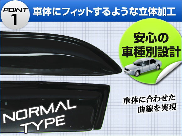 サイドバイザー マツダ デミオ DE3FS/3AS/5FS 2007年07月〜 APSVC040 入数：1セット(4枚) Side visor