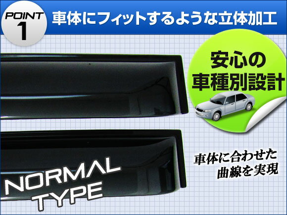 サイドバイザー ミツビシ デリカD:5 CV5W 2007年01月〜 ワイド APSVC076 入数：1セット(4枚) Side visor