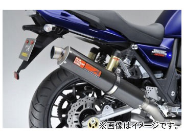 2輪 ヤマモトレーシング spec-A マフラー TI4-2-1 UP-TYPE カーボン 品番：41202-21TCR カワサキ ZRX1200 DAEG 2009年 Scarf