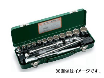 トネ/TONE 12.7mm（1/2”） ソケットレンチセット 18点 品番：750M Socket wrench set