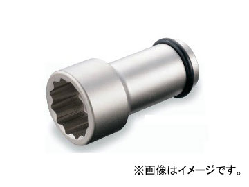 tool ツール 工具 整備 用品 ソケットレンチ インパクト用 前田金属工業 とね TONEブランド入数：1個外観品質と防錆力の向上を図った無電解めっき仕様のインパクト用ロングソケット。●12角部ストロングドライブS（mm）：27D1：40.0D2：38d：22L：100L1：19質量：532g対応ピン：P4033S対応Oリング：RAS322S●Oリング、ピンは正しいサイズのものを確実に固定してから使用してください。●Oリング、ピンは消耗品です。劣化、摩耗したものは交換してください。商品の詳細な情報については、メーカーサイトでご確認ください。