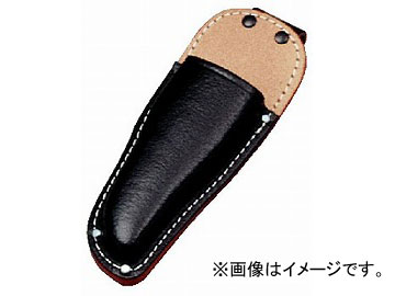 コヅチ 剪定鋏ケース 牛黒床皮仕様 型押 ST-11 H205×W75mm JAN：4934053070023 Pruning shear case Ushiguro floor skin specification