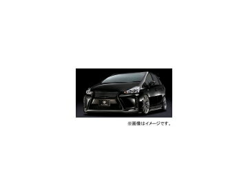 シルクブレイズ GLANZEN バンパー3点セット フォグ有 トヨタ プリウスα ZVW40/41W 後期 2014年12月〜 選べる9塗装色 Bumper piece set