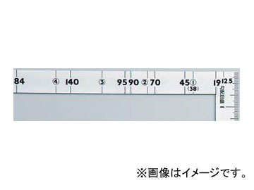 シンワ測定 曲尺ツーバイフォー シルバー 2×4/1尺5寸 併用目盛19mm巾 10056 JAN：4960910100565 Shaku Two Four Silver inch combined use width