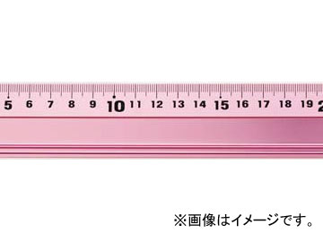 シンワ測定 アルミ直尺 アル助 60cm ペールピンク 65435 JAN：4960910654358 Aluminum straight Alsuke Pale Pink