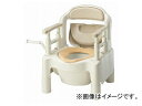 アロン化成 安寿 ポータブルトイレ FX-CP “ちびくまくん”(ソフト便座) ノーマルタイプ ベージュ 533-560 JAN:4970210408995 Portable toilet Chibikuma kun soft seat(4)