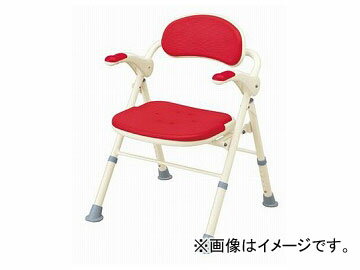 アロン化成 安寿 折りたたみシャワーベンチ TS レッド 535-466 JAN:4970210399484 Folding shower bench