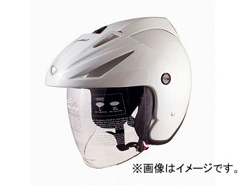 2輪 TNK工業 ジェット型ヘルメット AZ-7V パールホワイト サイズ:M,L,XL Jet type helmet
