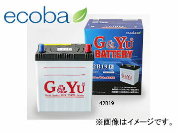 G＆Yu カーバッテリー ecoba（エコバ） ecb-44B19R Car battery