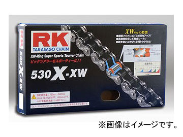 2輪 アールケー・エキセル/RK EXCEL シールチェーン STD 鉄色 530X-XW 50F Seal chain