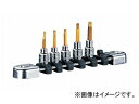 KTC (6.3SQ)ネプロス・T型トルクスビットセット NTQ4T05A JAN:4989433127408 Nepros type Torx Bit Set(4)