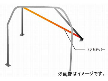 オクヤマ ロールバー 703 116 スチール 5P No.2 2名 ニッサン スカイライン R32 ノーマルルーフ 2ドア Roll bar