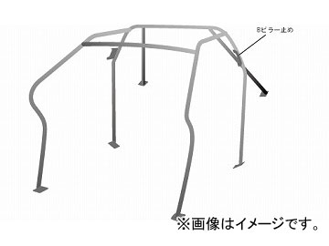 オクヤマ ロールバー 709 717 2 スチール(ジョイント) ダッシュボード逃げ 6P No.5 2名 BMW E36 サンルーフ車 M3を含む 2ドア Roll bar