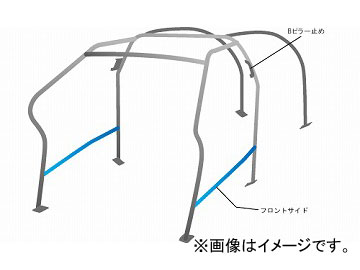 オクヤマ ロールバー 727 421 0 スチール ダッシュボード逃げ 8P定員 No.9 マツダ デミオ DE5FS 5ドア ノーマルルーフ Roll bar