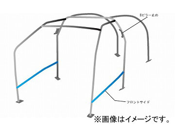 オクヤマ ロールバー 727 610 1 スチール ダッシュボード貫通 8P定員 No.9 スズキ ジムニー JB23W 3ドア ノーマルルーフ Roll bar