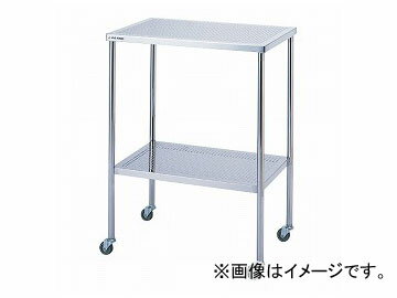 アズワン/AS ONE ステンレスパンチングワゴン 500P 品番：9-5039-01 JAN：4562108476706 Stainless steel punching wagon