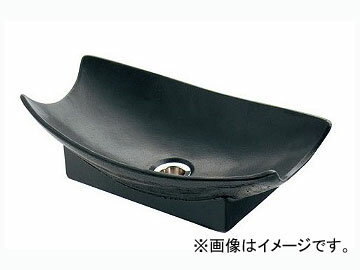 カクダイ 舟型手水鉢 砂鉄 品番：624-935 JAN：4972353032167 Boat shaped hand water bowl
