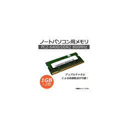 AP ノートパソコン用メモリ DDR2 PC2-6400 1GB×2枚組 200pin SODIMM AP-TH116 入数：1セット(2個) Memory for laptops