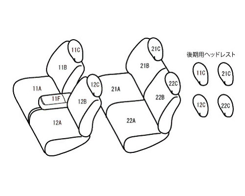 ベレッツァ ワイルドステッチDX シートカバー マツダ AZワゴンカスタムスタイル MJ23S 2012年05月〜2012年11月 選べる19パイピングカラー カラー3 S607-D Seat Cover