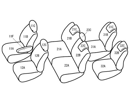 ベレッツァ ワイルドステッチ シートカバー トヨタ シエンタ/シエンタハイブリッド NSP170G他 ベースカラー2 T366