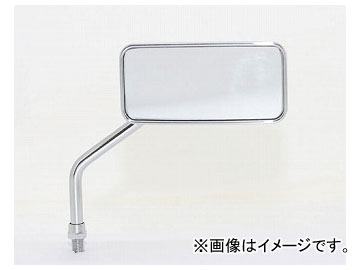 タナックス カスタムスクエアミラー クロームメッキ 10mm正ネジ 左側用 AC-101-10L 2輪 Custom Square Mirror 1