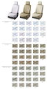 ベレッツァ ワイルドステッチ シートカバー スズキ スイフト ZC72S/ZD72S 2012年06月〜2016年12月 ステッチ変更 カラー2 S652 Seat Cover 3