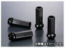 デジキャン クロモリレーシングナット ブラック 17HEX貫通 P1.5 60mm 入数：1セット(4本入) ミツビシ デリカ D：5 CV#W 2007年01月〜 Chromoly racing nut