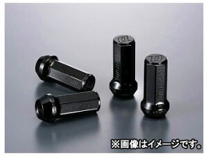 デジキャン クロモリレーシングナット ブラック 7角袋 P1.25 50mm 入数：1セット(4本入) スズキ ジムニーシエラ Chromoly racing nut