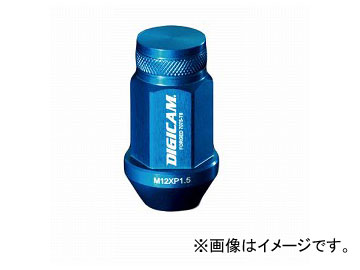 デジキャン アルミレーシングナット ライトブルー 19HEX袋 P1.25 45mm 入数：1セット(20本入) スズキ ジムニーシエラ Aluminum racing nut