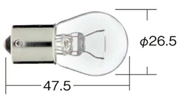小糸製作所/KOITO ノーマル白熱バルブ クリア 12V 21W 入数：1個 マツダ エスケープ