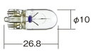 小糸製作所/KOITO ノーマル白熱バルブ クリア 12V 5W 入数：1セット(2個) マツダ レーザー リデアワゴン Normal incandescent valve 2