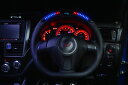 ダムド/DAMD パフォーマンスステアリング ブラックレザー×レッドステッチ スバル エクシーガ YA C〜 Performance steering