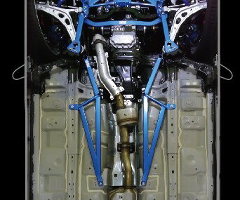 クスコ パワーブレース フロアーセンター ミツビシ ギャランフォルティス スポーツバック CX4A 4B11 4WD 2008年12月〜 Power brace