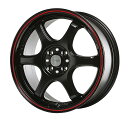 5ZIGEN/5次元 CANNONBALL ホイール マットブラック＋レッドライン 16インチ×6.5J＋45 4H100 入数：1台分(4本) wheel